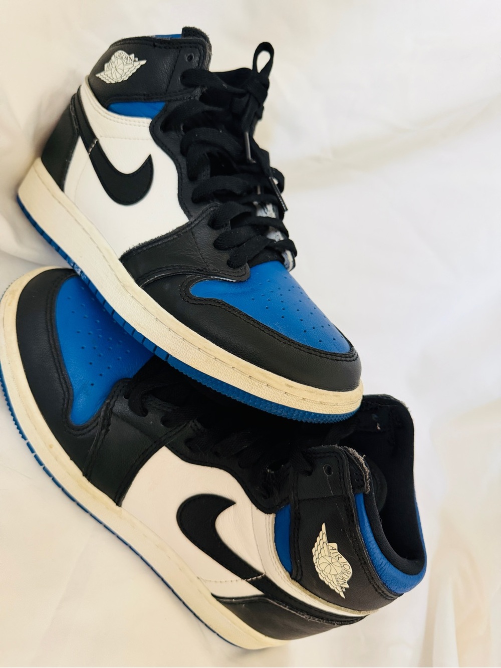 Nike Kids High-Top Sneakers - Black White Blue